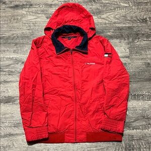 Tommy Hilfiger Red and Navy Windbreaker